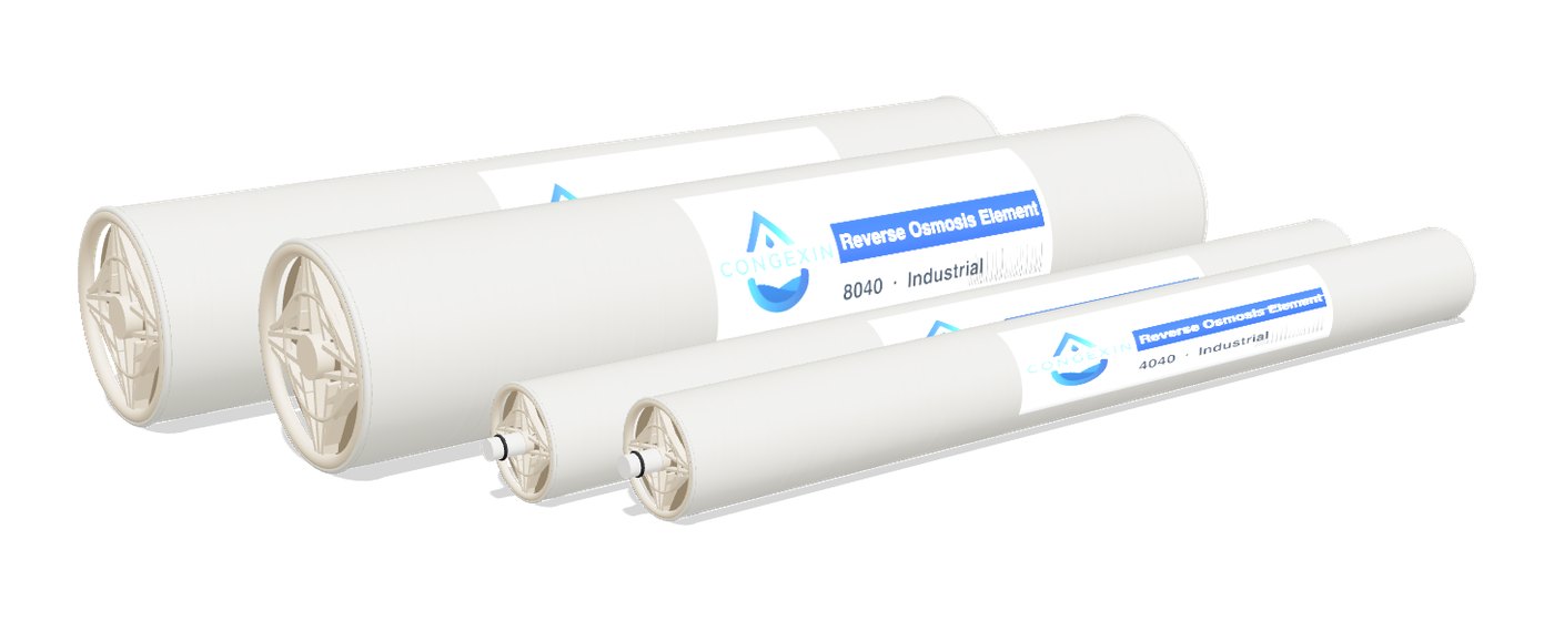 CONGEXIN industrial reverse osmosis membrane elements in fibreglass housings